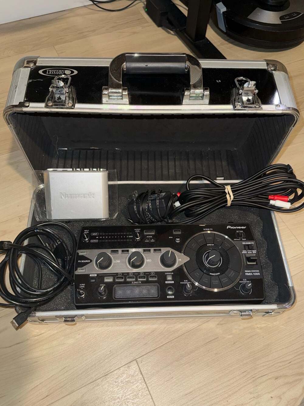 Pioneer RMX-1000 Remix Station with Numark DJ|iO and Odyssey Case